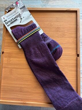 Smartwool womens fit Purple Merino Ski Socks zero Cushion